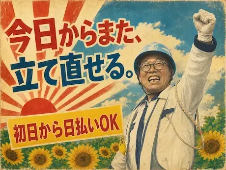 「もう無理かも」って思ってる人、連絡ください。※寮費3か月無料＋日払いOK