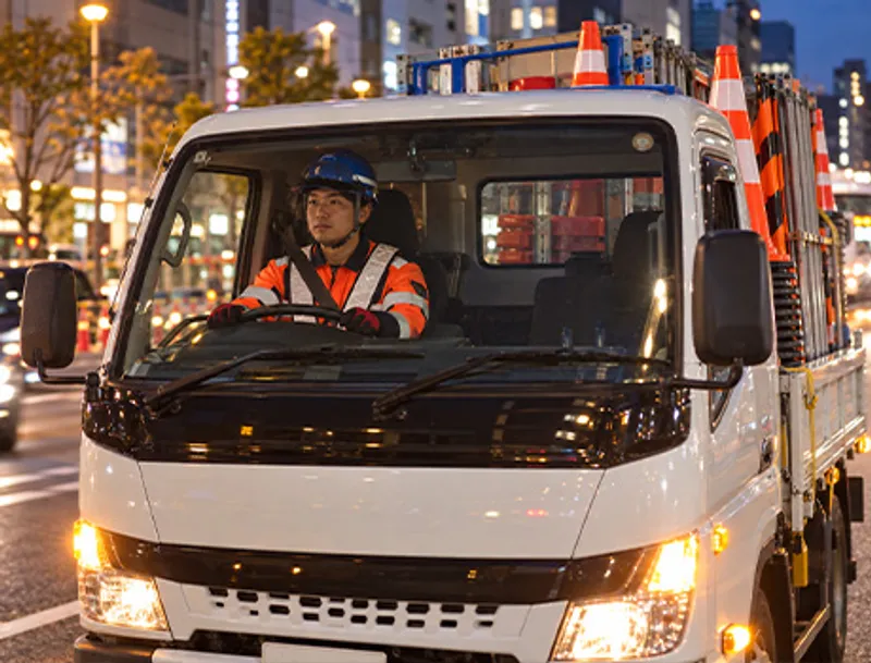 ＜免許不要＞一般道路メインの道路サポートスタッフ★日払いOK・未経験OKの画像3